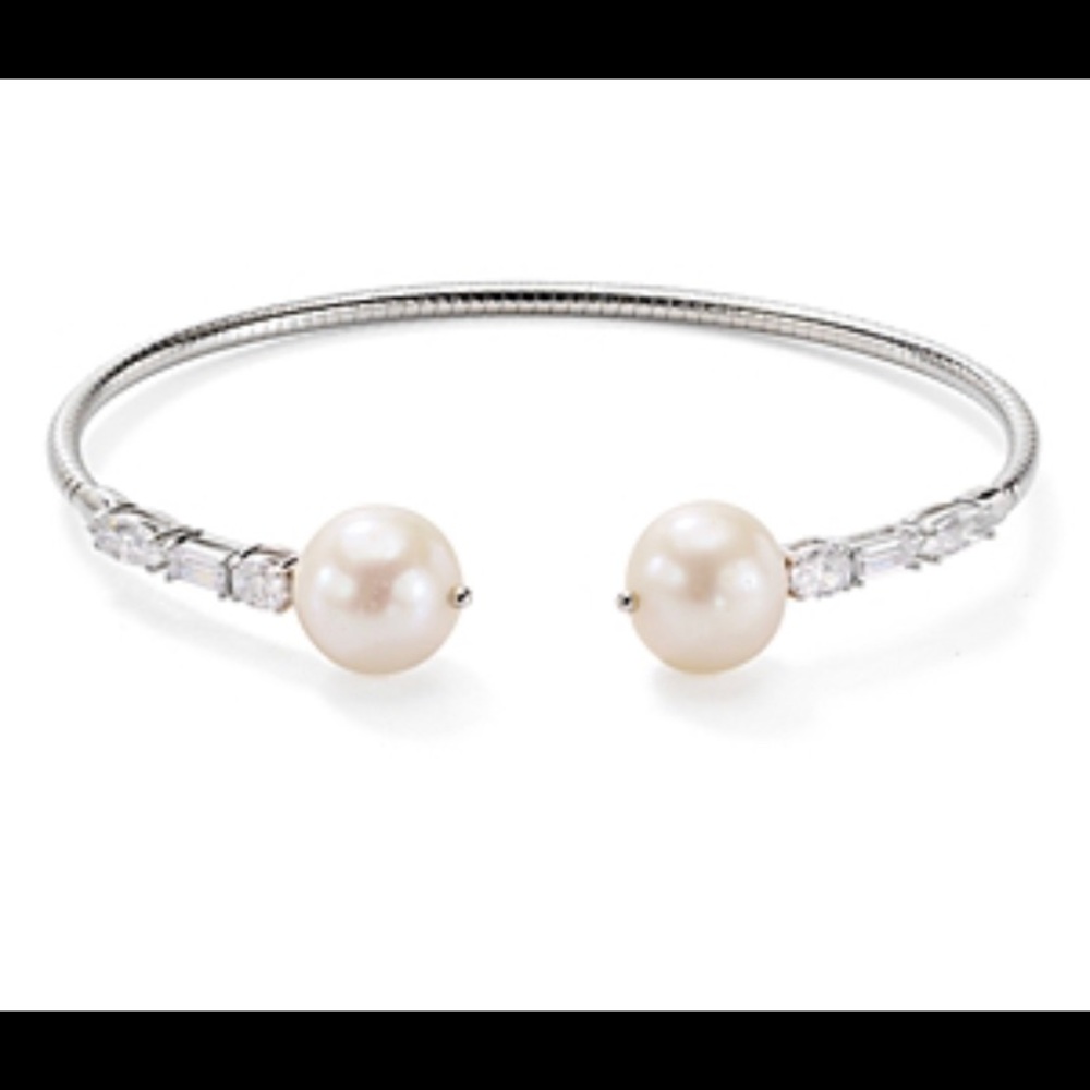 Nadri cadence cultured pear bracelet